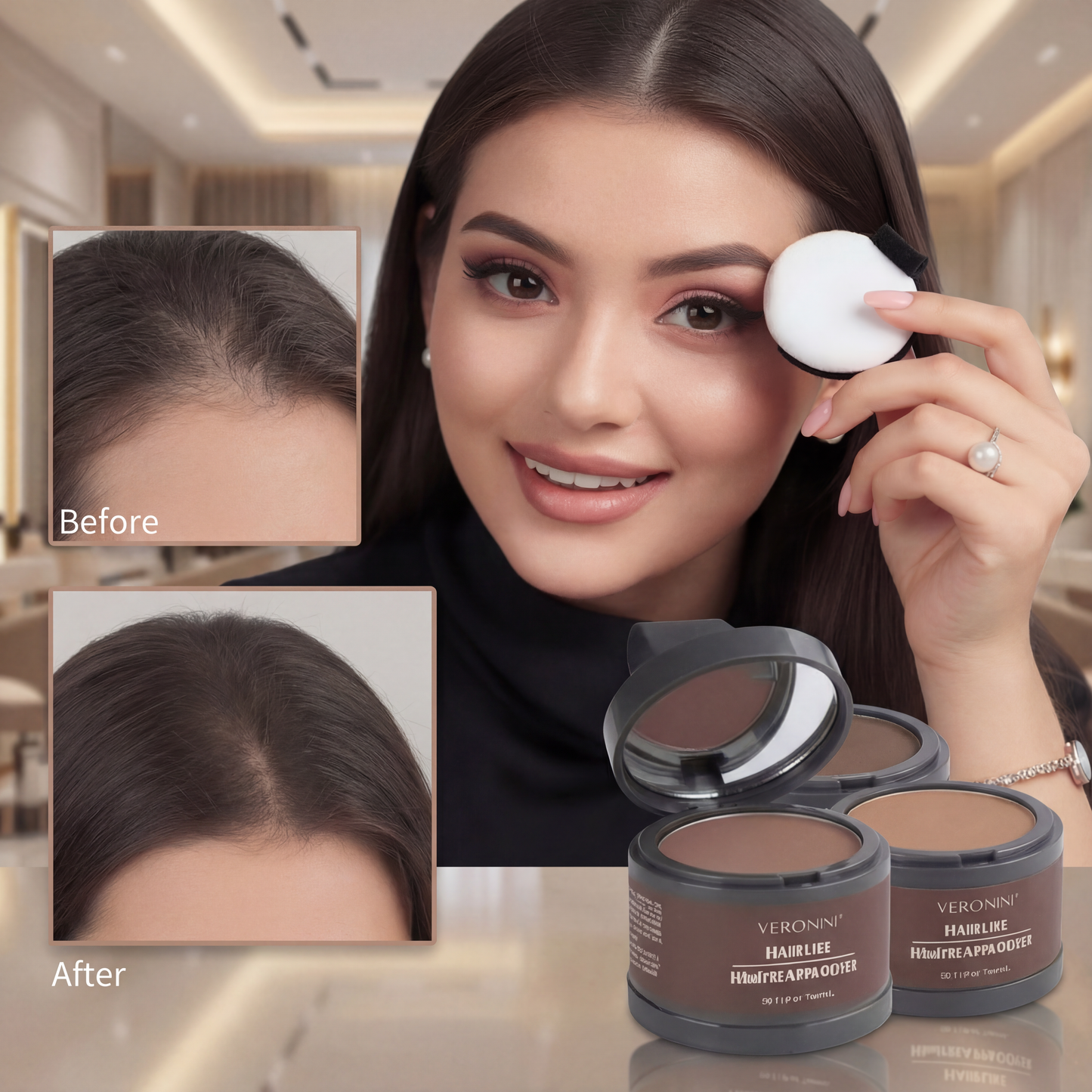 14 Color Hair Line Powder Black Root Up Natural Instant Waterproof Hairline Shadow Concealer Coverage Paint Repair Fill In Hair