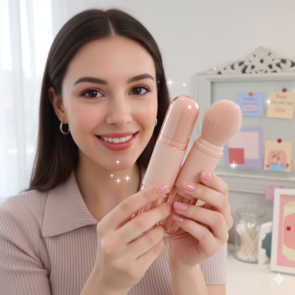 4-in-1 Makeup Brush Set